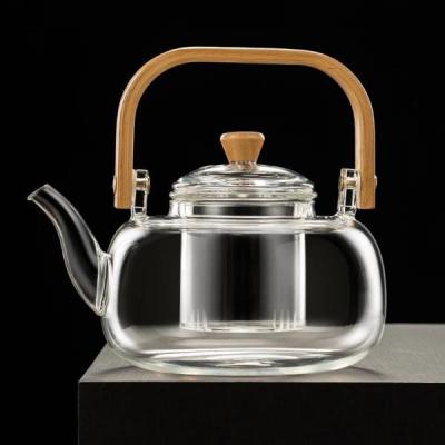 قوری پیرکس دسته بامبو 1200ml