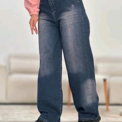 شلوار جین بالونی ضخیم اصل شسته وسنگشور