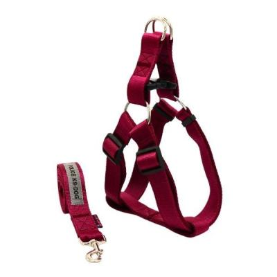 ست بند و قلاده کتفی سگ مگی پت مدل ایکس لارژ پلیس(زرشکی)