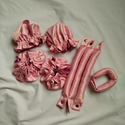 مینی کرلی همراه با کلاه ساتن دورو