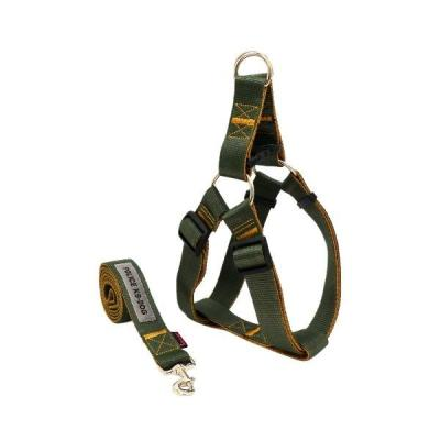 ست بند و قلاده کتفی سگ مگی پت مدل ایکس لارژ پلیس(زیتونی-عسلی)