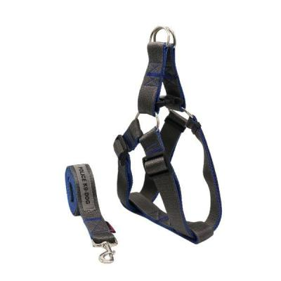 ست بند و قلاده کتفی سگ مگی پت مدل ایکس لارژ پلیس(نوک مدادی-آبی)