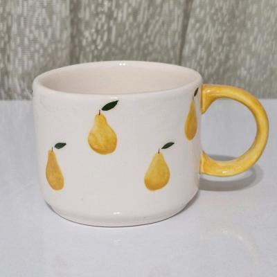 ماگ سرامیکی دستساز طرح میوه