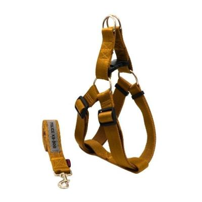 ست بند و قلاده کتفی سگ مگی پت مدل ایکس لارژ پلیس(عسلی)