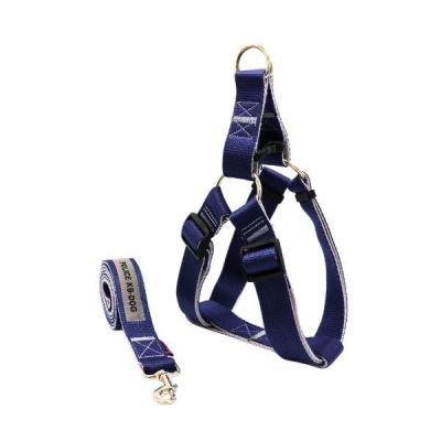 ست بند و قلاده کتفی سگ مگی پت مدل ایکس لارژ پلیس(سورمه ای- نقره ای)