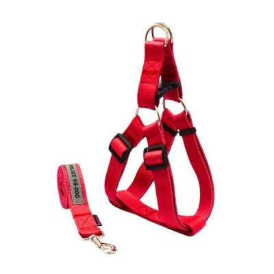 ست بند و قلاده کتفی سگ مگی پت مدل ایکس لارژ پلیس(قرمز)