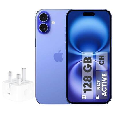 گوشی موبایل اپل مدل iPhone 16 CH-نات اکتیو- دو سیم کارت ظرفیت 128 گیگابایت و رم 8 گیگابایت رجیستر شده - به همراه شارژر 20 وات اپل