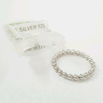 انگشتر حلقه نقره عیار 925 طرح گوی ، کار فوق‌العاده حرفه ای ، وزن بالا