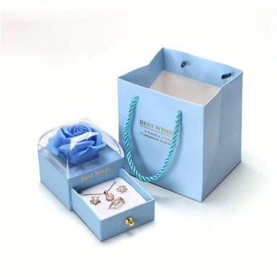 جعبه نیم ستی سورپرایزی کشویی رز جاودان