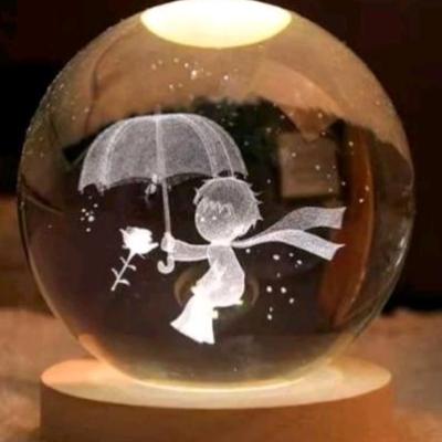 گوی کریستالی طرح شازده کوچولو