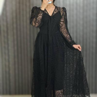 ماکسی تور طرح دار مدل شکوفه - کد 1016