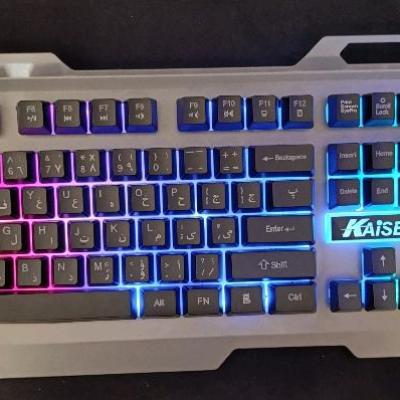 کیبورد گیمینگ فول ارجی بی فلزی کایزر اورجینال