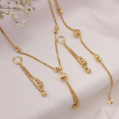 سرویس آلبرنادو جدید گوشواره دستبند و گردنبند آبکاری طلای واقعی رنگ ثابت ارسال رایگان