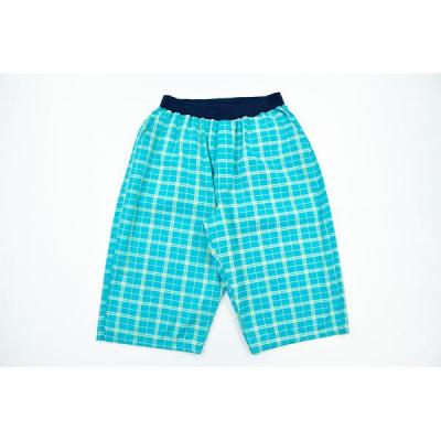 شلوارک نخی مردانه سبزابی کد 20015