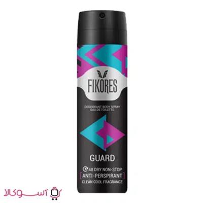 اسپری ضد تعریق مردانه فیکورس مدل guard حجم 150 میل