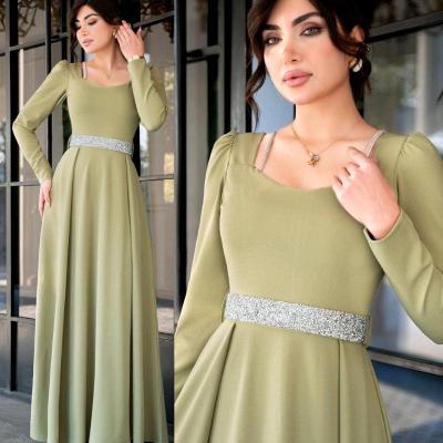 پیراهن مهمانی زنانه کرپ مدل پیراهن شیک مجلسی مناسب جشن مهمانی نامزدی تولد بابونه 98950