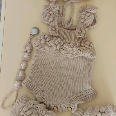 ست نوزادی بافتنی.ست نوزادی.رامپر نوزادی.رامپر بافتنی.رامپر دست بافت.