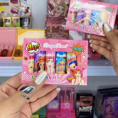 پک بالم لب 6 رنگ باربی dragon ranee