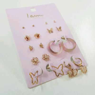 پک نه جفتی اقتصادی گوشواره و گلگوش طلایی ، کیفیت عالی