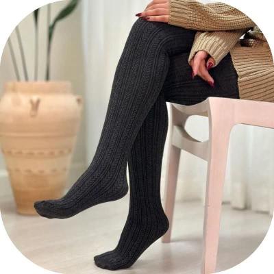 جوراب شلواری بافت گندمی