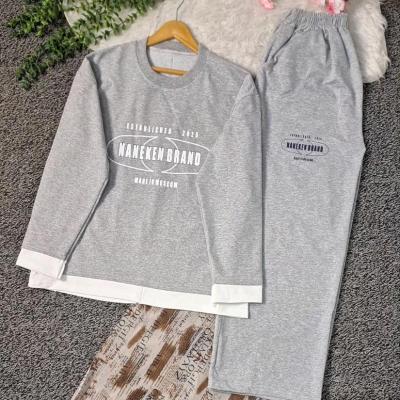 ست بلوز شلوار ریحانا ملانژ گلکسی 9482