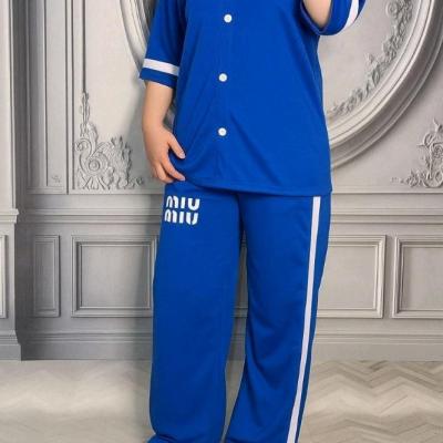 ست تیشرت شلوار میومیو پنبه گلکسی 3429