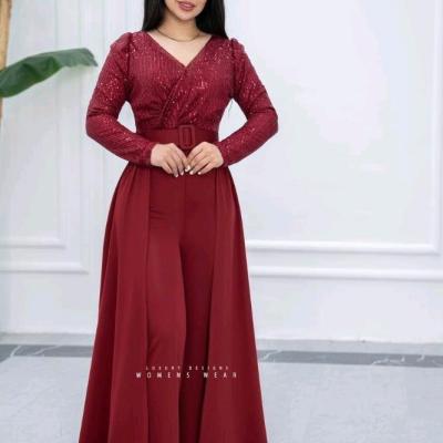 سرهمی زنانه کرپ مدل سرهمی پولک زارا شیک رسمی یلدایی لیا 94895