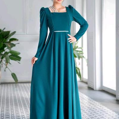 پیراهن مهمانی زنانه کرپ مدل پیراهن زیبا مجلسی ماکسی زنانه لیو 88935