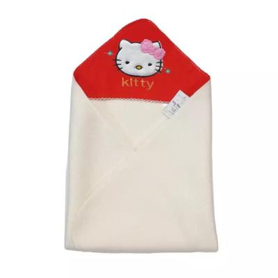 پتو فوتر دور پیچ نوزادی لبه ژور اعلا ( سفید/قرمز )