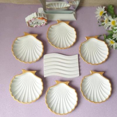 هفت سین سنگی صدف دور طلایی