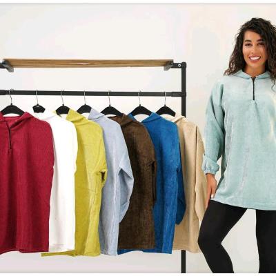 هودی مخمل کبریتی زنانه کیفیت عالی