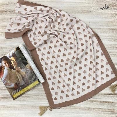 شال نخ پلیسه طرحدار-156705