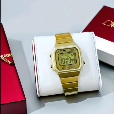 ساعت D-ZINER دیجیتالی مردانه و زنانه مدل DZ-8239 طلایی ضدآب صددرصد