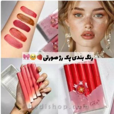 پک رژ لب 5 عددی مخملی کره ای Von Gee