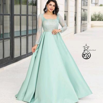 پیراهن مهمانی زنانه حریر شاین و ساتن آمریکایی مدل پناه