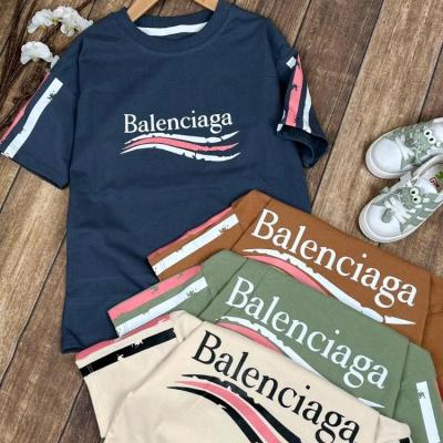 تیشرت بچگانه تک پسرانه قواره دار پنبه ای بالنسیاگا