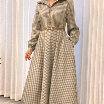 پیراهن زنانه پشمی مدل ماکسی-155526