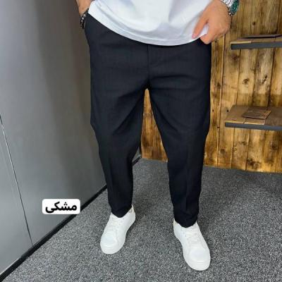 شلوار مردانه پارچه بنگال مام استایل رنگ مشکی