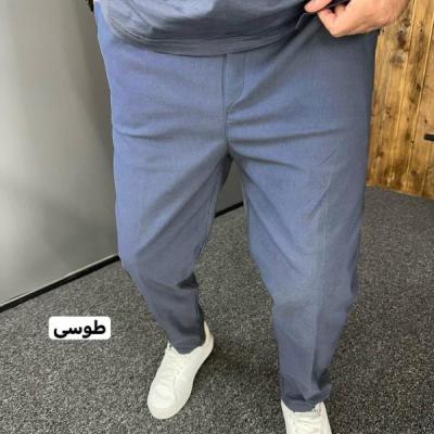 شلوار مردانه پارچه بنگال مام استایل رنگ طوسی