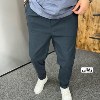 شلوار مردانه پارچه بنگال مام استایل رنگ زغالی