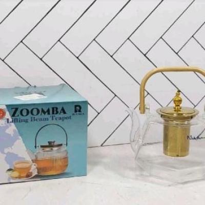 قوری پیرکس چند ضلعی قوری پیرکس دسته چوبی ارسال رایگان