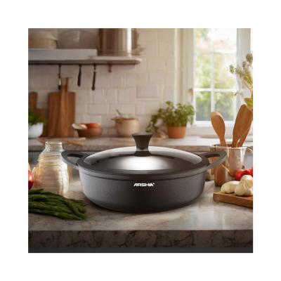 ماهیتابه دو دسته 32سانت چدن عرشیا مدلCO498-3118