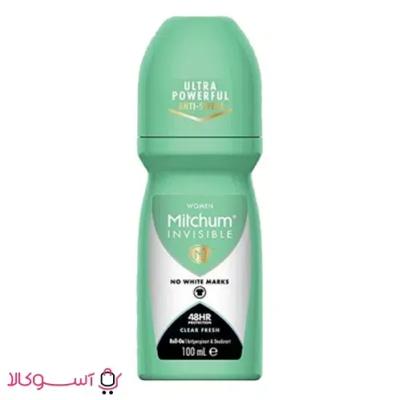 مام رول ضد تعریق زنانه میچام مدل clear fresh حجم 100 میل