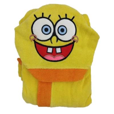 حوله پالتویی کودک آتنا مدل باب اسفنجی سایز 90