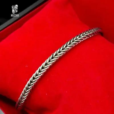 دستبندنقره مردانه کدdm1009