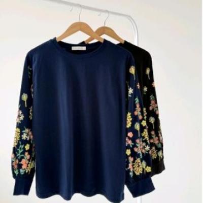 دورس آستین چاپی جنس دورس نخ پنبه   کد محصول 1384