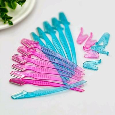 تیغ اصلاح ابرو مدل ماهی | تیغ ابرو دسته‌دار فانتزی با درپوش محافظ