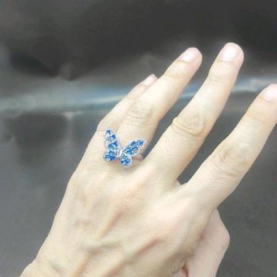 انگشتر پروانه جواهری