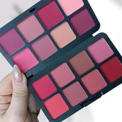 پالت رژ گونه 16 رنگ پیگمنت بالا – آرایش جذاب و حرفه‌ای در یک پالت