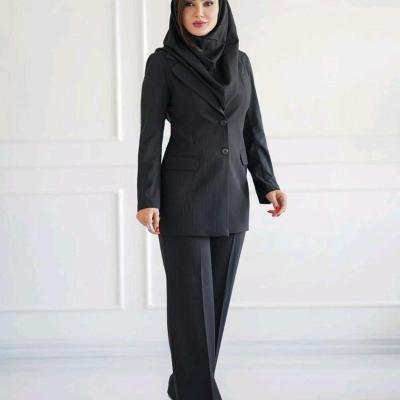 مانتو شلوار اداری مدل اطلس کد 91516